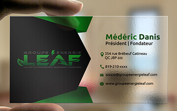 Transparent Business Card
