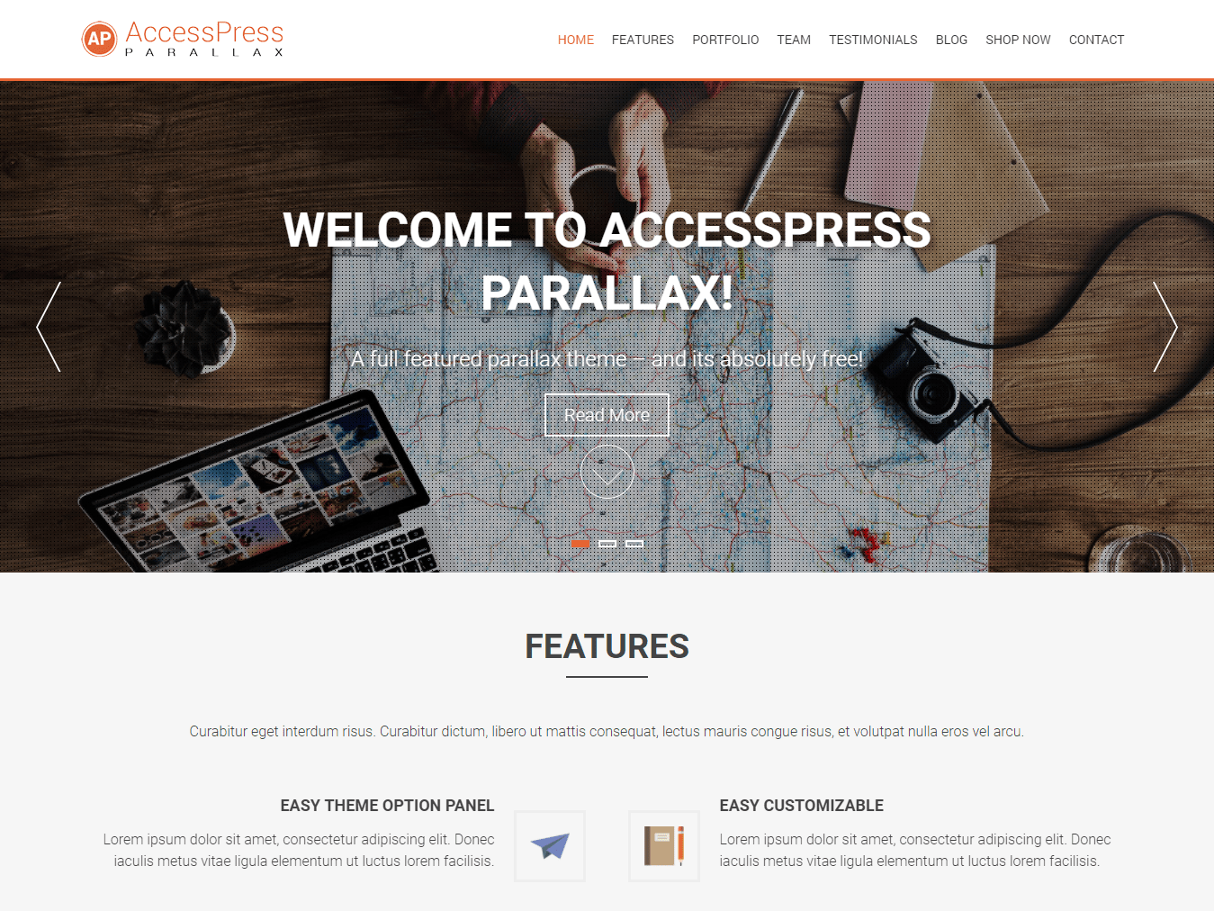 accessPress-parallax