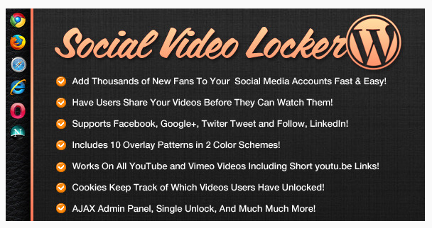 Social Video Locker for WordPress